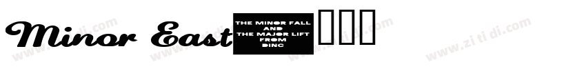 Minor East字体转换